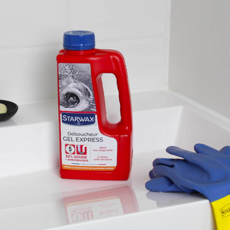 Starwax - Deboucheur Cuisine - Sdb Gel Express 5Mn 1L