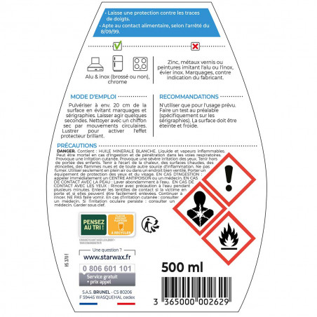Starwax - Nettoyant Protecteur Alu - Inox 500Ml