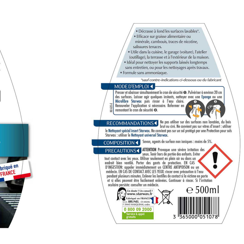 Starwax - Decrassant Extreme Surpuissant 500Ml