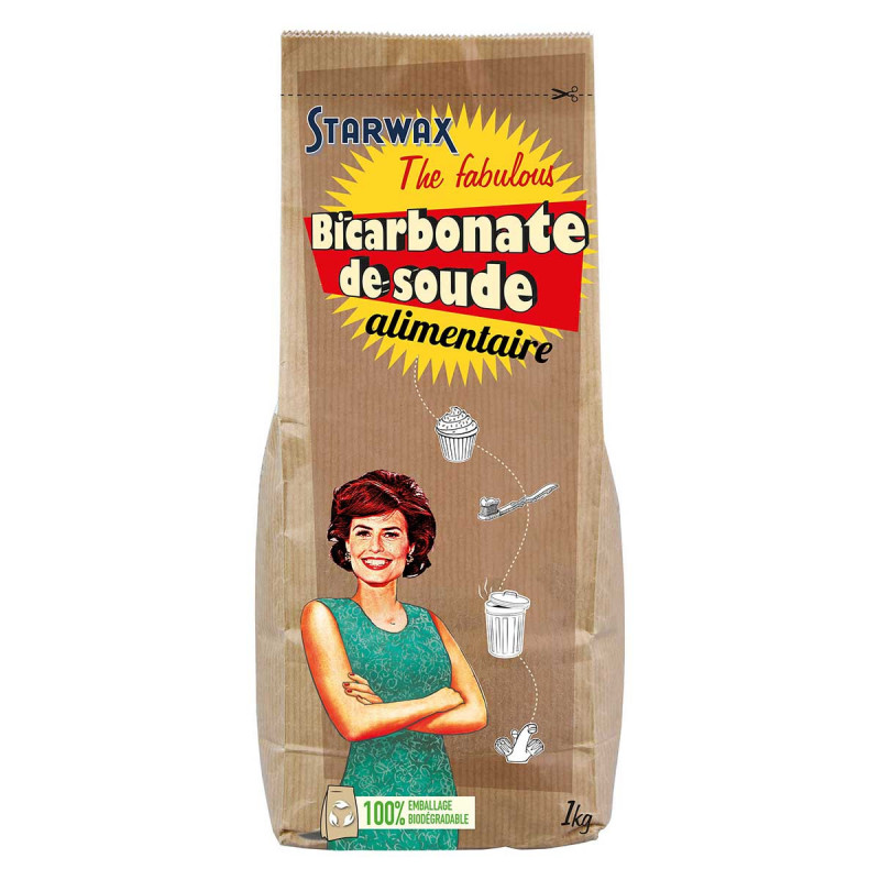 Starwax - Bicarbonate De Soude Alimentaire 1Kg Fabulous