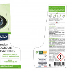 Pack de 2 - Starwax - Entretien Biologique Canalisations 1L