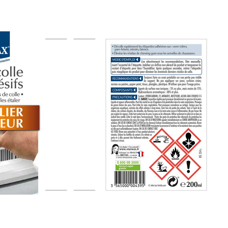 Pack de 2 - Starwax - Decolle Adhesifs 200Ml