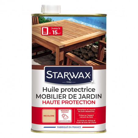 Pack de 2 - Starwax - Huile Protectrice Teck Et Bois Exotiques 1L Pack de 2 - Starwax - Huile Protectrice Teck Et Bois Exotiques 1L