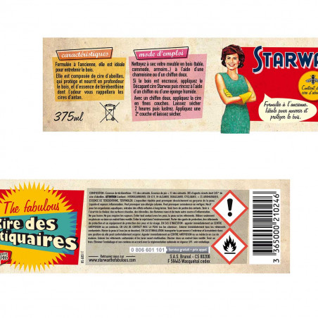 Pack de 2 - Starwax Fabulous - Cire Des Antiquaires Pate 375Ml Fabulous