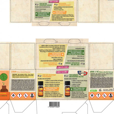 Pack de 2 - Starwax Fabulous - Coffret De 2 Huiles Essentielles  Citron& Tea Tree