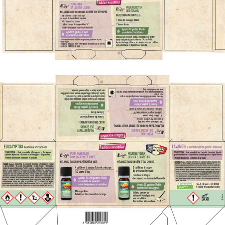 Pack de 2 - Starwax Fabulous - Coffret De 2 Huiles Essentielles Lavande & Eucalyptus