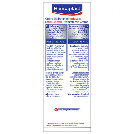 Hansaplast Crème hydratante pieds secs 10% d'Urée - 100 ml