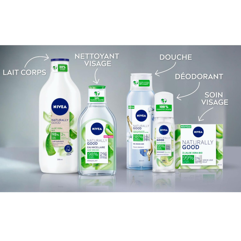 Déodorant Vaporisateur Femme NIVEA Aloe Vera BIO Naturally Good 75ml