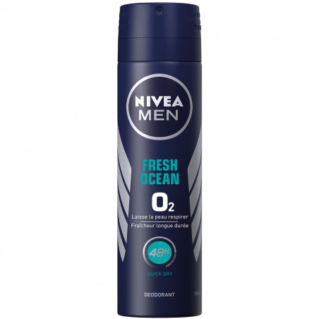 Déodorant Spray Homme NIVEA MEN Protection Longue Durée Fresh Ocean O² 150ml