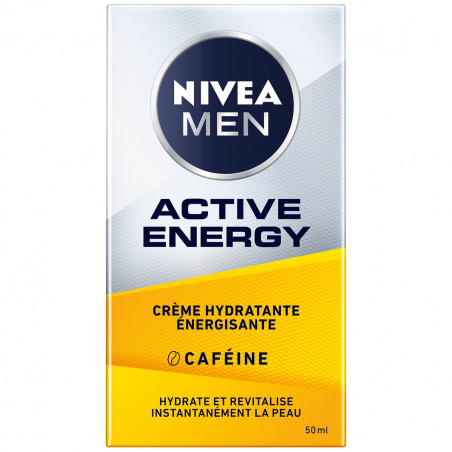 Crème hydratante énergisante homme NIVEA MEN peaux fatiguées Active Energy 50ml