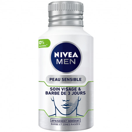 Soin visage et barbe homme NIVEA MEN Hydrate Apaise Adoucit Peau Sensible 125ml