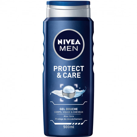 Gel douche 3en1NIVEA MEN Protect & Care 500ml