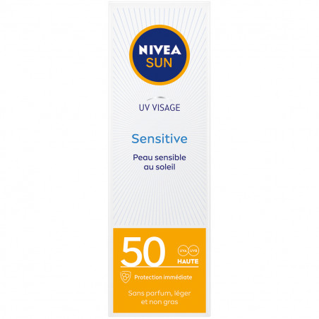 Protection solaire crème visage NIVEA FPS 50 Sensitive 50ml