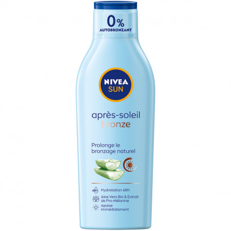 Lait Après-Soleil Prolongateur de Bronzage NIVEA SUN à l'aloe vera 200ml