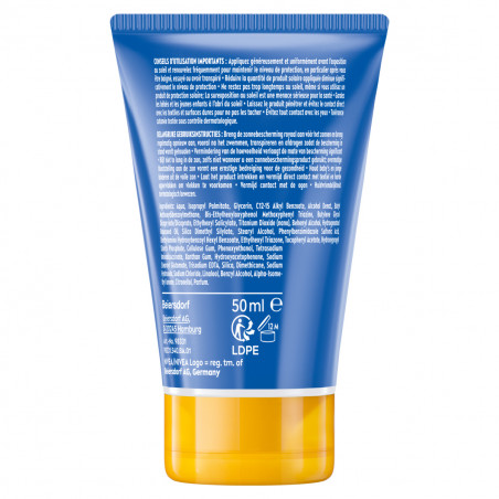 Protection solaire Lait Protect & Hydrate NIVEA SUN FPS 30 Format voyage 50ml