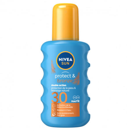 Protection solaire spray NIVEA FPS 30 Protect & Bronze 200ml