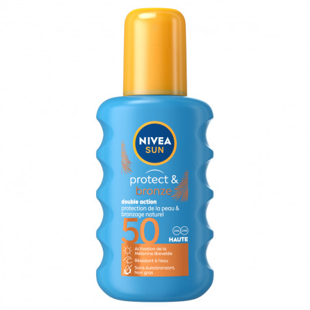 Protection solaire spray NIVEA FPS 50 Protect & Bronze 200ml