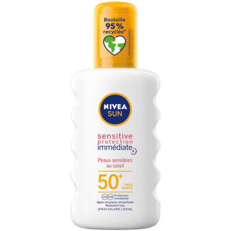 Protection solaire spray NIVEA FPS 50+ Protect&Sensitive 200ml
