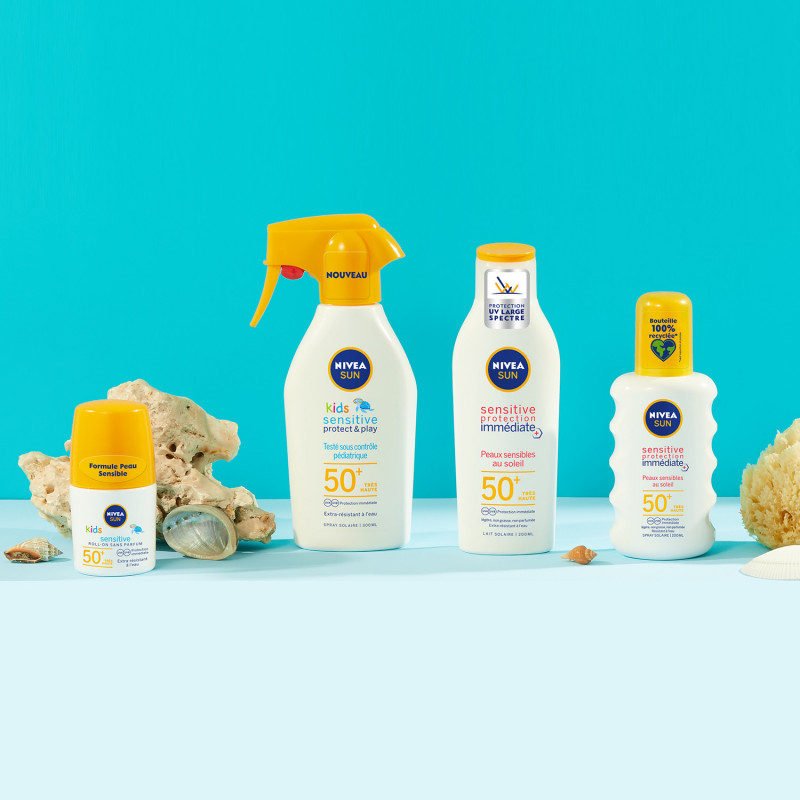 Protection solaire spray NIVEA FPS 50+ Protect&Sensitive 200ml