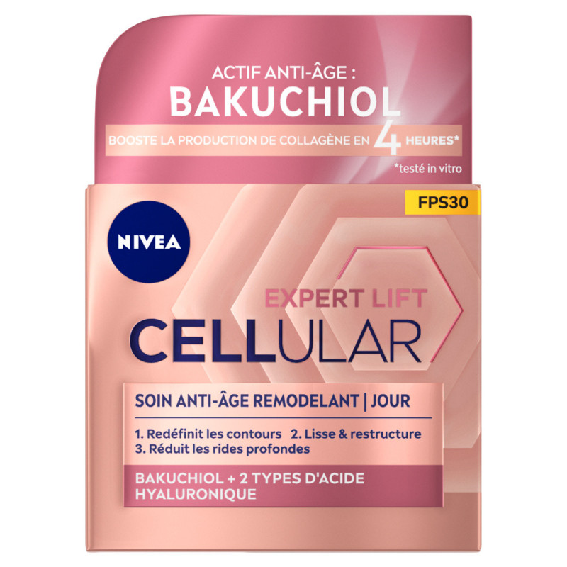 Crème visage anti-rides NIVEA Elasticité Acide Hyaluronique FPS30 Hyaluron Cellular Filler 50ml