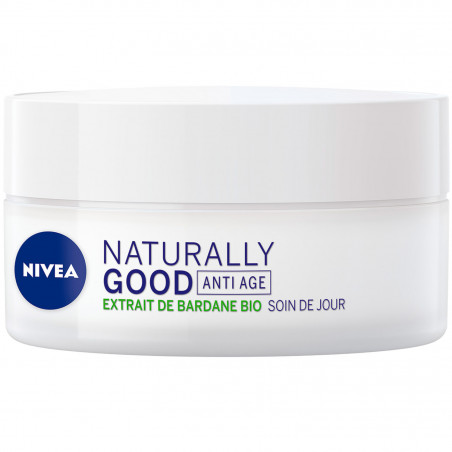 Soin Visage Jour Anti-Âge NIVEA Extrait de Bardane BIO Tous Types de Peaux NATURALLY GOOD 50ml