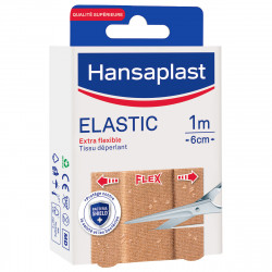 Pack de 3 - HANSAPLAST BANDE ELASTIC - bandes à découper 1m x 6cm 2