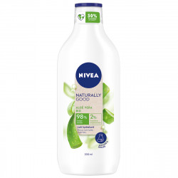Pack de 3 - Lait corps hydratation intense 48h NIVEA NATURALLY GOOD Aloe Vera BIO pour peaux extra sèches et tiraillées 200ml