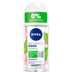 Pack de 4 - Déodorant Bille Femme NIVEA  Green Tea Bio Naturally Good 50ml