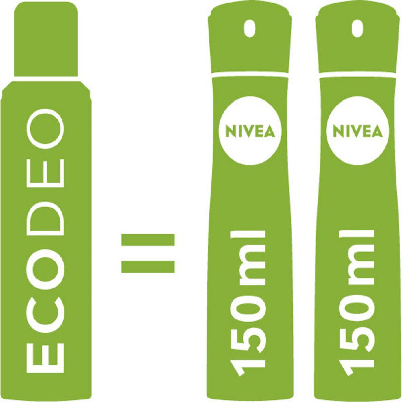 Pack de 4 - Déodorant ECODEO Femme NIVEA Aloe Vera BIO Naturally Good 125ml