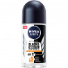 Pack de 4 - Déodorant Bille Homme NIVEA MEN Anti-transpirant 48H Black & White Ultimate Impact 50ml