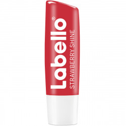 Pack de 4 - Stick soin des lèvres hydratant LABELLO Huiles naturelles Fraise 5,5ml