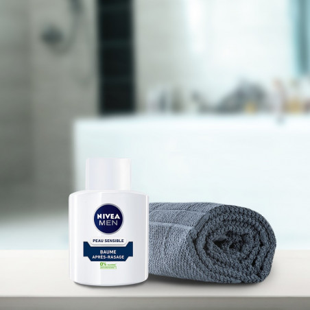 Pack de 3 - Baume après rasage homme NIVEA MEN 0% alcool Camomille Peau Sensible 100ml