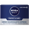 Pack de 2 - Crème nourrissante express homme NIVEA MEN aloe vera Protect & Care 50ml
