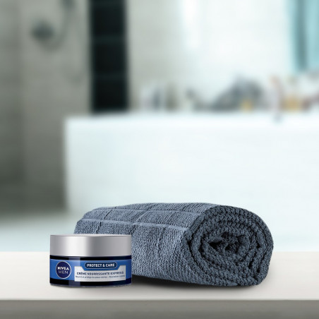 Pack de 2 - Crème nourrissante express homme NIVEA MEN aloe vera Protect & Care 50ml Pack de 2 - Crème nourrissante express homme NIVEA MEN aloe vera Protect & Care 50ml