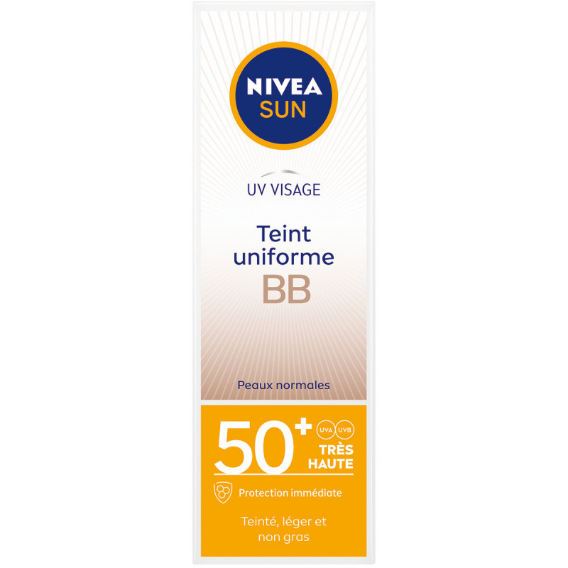 Pack de 2 - Protection solaire crème visage NIVEA FPS 50+ BB crème 50ml