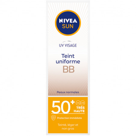 Pack de 2 - Protection solaire crème visage NIVEA FPS 50+ BB crème 50ml