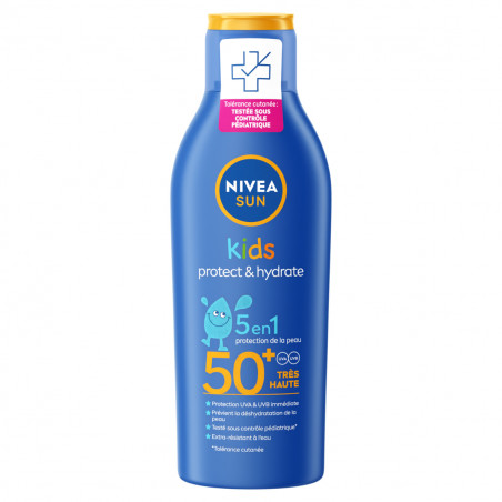 Pack de 2 - Protection solaire enfants lait NIVEA SUN FPS 50+ PROTECT & HYDRATE 200ml