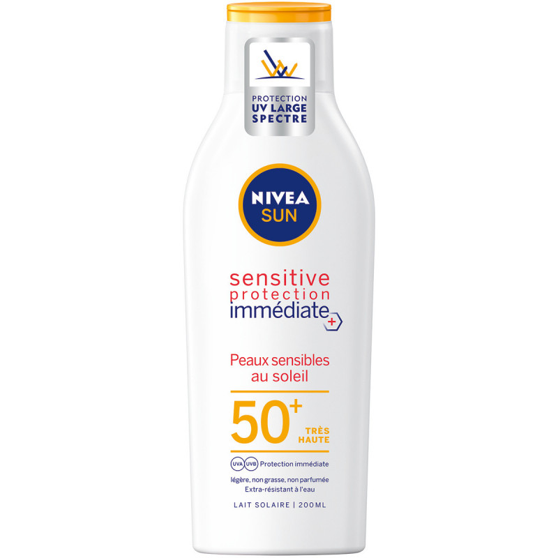 Pack de 2 - Protection solaire lait NIVEA FPS 50+ Protect & Sensitive 200ml