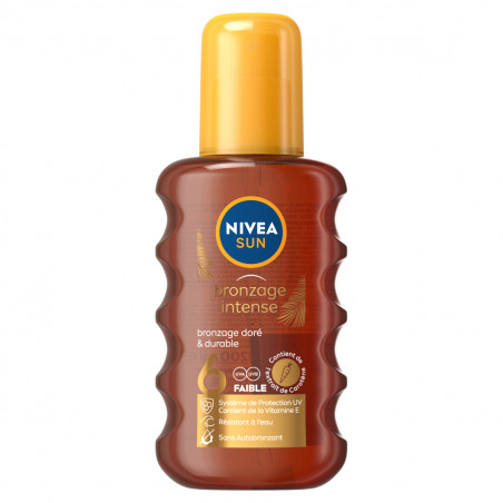 Pack de 2 - Protection solaire spray NIVEA FPS 6 Huile Carotène Bronzage intense 200ml