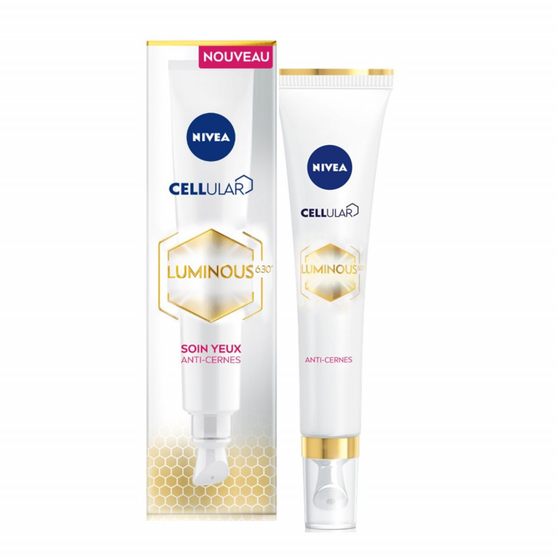 Pack de 2 - Soin Contour des Yeux NIVEA Anti-cernes et Anti-poches CELLULAR LUMINOUS630 15ml