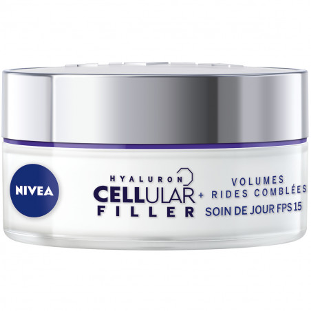 Pack de 2 - Crème visage anti-âge NIVEA Volumes & Contours FPS15 Hyaluron Cellular Filler 50ml Pack de 2 - Crème visage anti-âge NIVEA Volumes & Contours FPS15 Hyaluron Cellular Filler 50ml