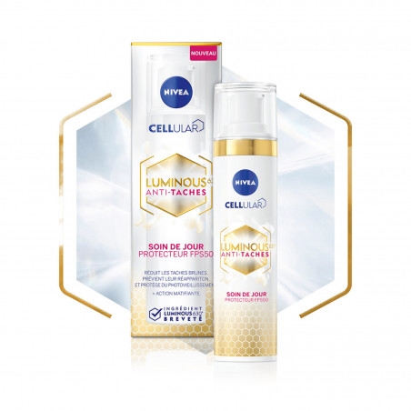 Pack de 2 - Soin Jour Protecteur NIVEA FPS50 Anti-taches CELLULAR LUMINOUS630 40 ml