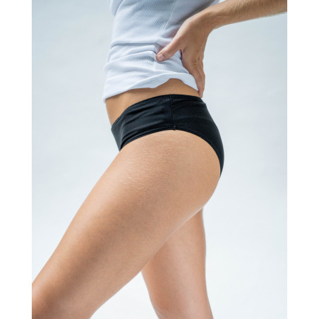 Culotte menstruelle T38 convenant aussi aux fuites légères - noire