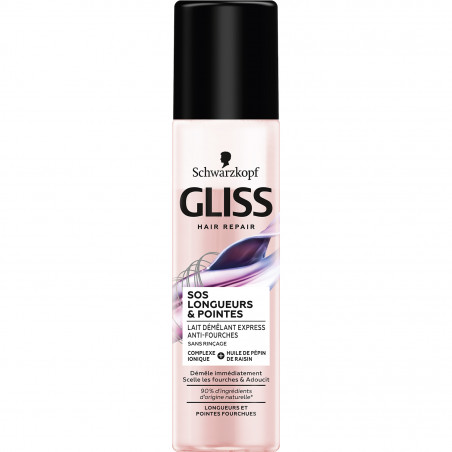 Gliss - Lait Démêlant Express Sos Longueurs & Pointes  - 200 Ml