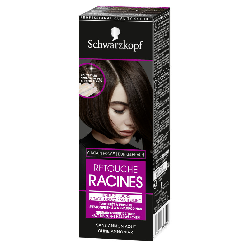 Retouche Racines 7 Jours - Coloration Temporaire - Chatain Fonce