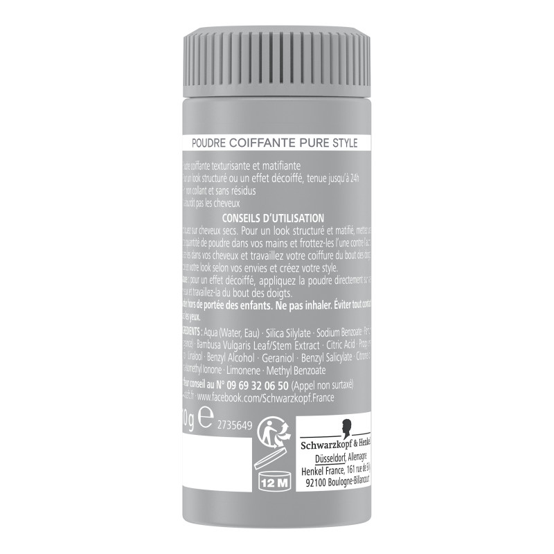 Taft - Pure Style Poudre Coiffante - 10 G