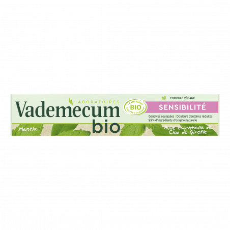 Vademecum - Dentifrice Bio - Sensibilité - 75 Ml