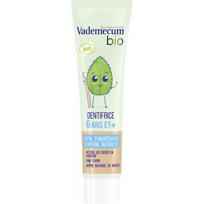 Vademecum - Dentifrice Bio - Kids Menthe 6 Ans Et +  - 50 Ml