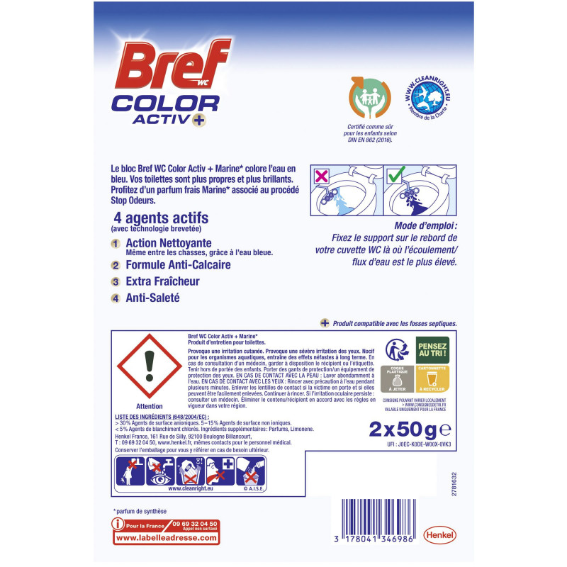 BREF WC Color Activ+ Marine Duo-Pack