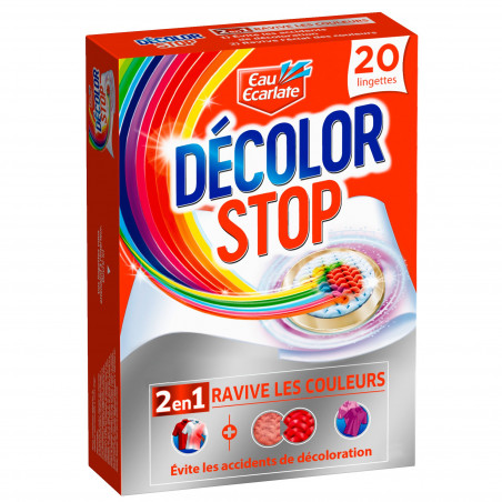Décolor Stop 2 en 1 Ravive Couleurs x20 Lingettes